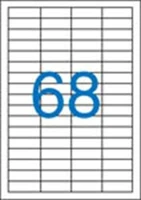 Victoria paper COR_LCV11365 Etikett, univerzális, 48,5x16,9 mm, 6800 etikett/csomag kép