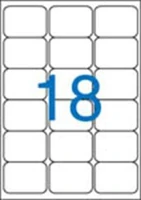 Victoria COR_LCV11385 Etikett, univerzális, 63,5x46,6 mm, kerekített sarkú, 1800 etikett/csomag kép