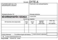 Victoria COR_NVB13372A6 nyomtatvány, készpénzfizetési számlatömb, egy áfás, 50x3, a6, fekvő kép