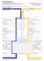 Victoria COR_NVKO2404 Nyomtatvány, baleseti bejelentő, 2 példány, a4,  