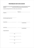 Victoria COR_NVKO751 Nyomtatvány, tűzvédelmi oktatási napló, 40 oldal, a4, 10 tömb/csomag kép