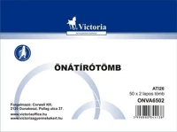 Victoria paper COR_ONVA6502 Önátírótömb, a6, 50x2 lap, kép