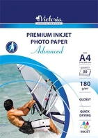 Victoria IJP180G-A4-50SHEETS Fotópapír, tintasugaras, a4, 180 g, fényes,  