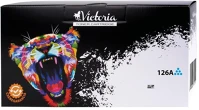 Victoria TOHPCE311V Ce311a lézertoner colorlaserjet pro cp1025 nyomtatóhoz,  126a, cián, 1k kép
