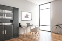 Victoria VVIM06 Fehértábla, mágneses, 100x150 cm, alumínium keret, kép