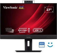 Viewsonic VG2757V-2K 27in qhd frameless ips monitor with webcam. hdmi. displayport i kép