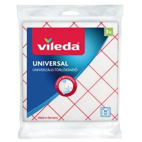Vileda 12.00143 Törlőkendő univerzális  36x34 cm piros-fehér 3 darabos kép