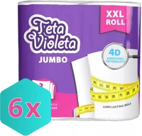 Violeta DA503XSZWYK3859892288136 háztartási papírtörlő jumbo xxl prémium, 3 rétegű, 2 tekercs karton kép