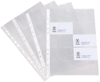 Viquel COR_IV116210 névjegytartó genotherm, lefűzhető, a4, 100 mikron, víztiszta, 20 kép