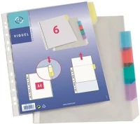 Viquel COR_IV154116 Genotherm, lefűzhető, jelölőfüles, a4, 90 mikron, víztiszta, 6 részes, kép