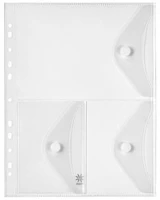 Viquel COR_IV478016 Irattartó tasak, a4, pp, patentos, 3 rekeszes,  