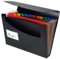 Viquel IV118687 Harmonikamappa, pp, 12 rekeszes,  