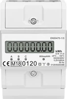 Virone 321516 Mid hitelesített 3x45(100)a 0-100a din sínre 3 fázisú digitális almérő kép