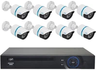 Vision 8-KAMERÁS FULL HD komplett 8 kamerás megfigyelő rendszer Onvif AHD max 1,0MP-s kamera kép