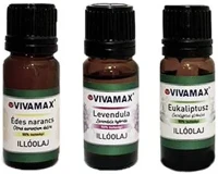Vivamax BM1027 3-as illóolaj csomag: édes narancs, levendula, eukaliptusz (3x10ml) kép