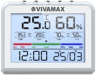 Vivamax GYVPM5 Páratartalom- és hőmérő kép