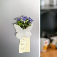 Vog und arths 11879 Műnövény dekoráció - pillangó - mágneses - 8 x 8 cm - 4 féle kép