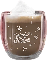 Vog und arths 57176E Karácsonyi duplafalú üvegpohár, 300 ml (57176e) kép