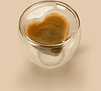 Vog und arths VOG & ARTHS 57176K 57176k duplafalú üvegpohár szív forma, 180 ml kép