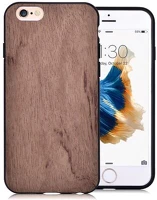 Vouni GP-62401 Szilikon telefonvédő (fa hátlap) barna kép