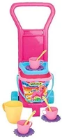 Wader 26002 én kicsi pónim húzós kocsi piknik szettel 12 részes 59cm rózsaszín kép