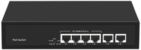Walisec NS-PF04F20E Switch  poe -  (5port, 4x10/100 poe port, 2x10/100 uplink, 65w, fekete) kép