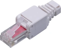 Walisec RJ45-6U-TL rj45, cat6, árnyékolt, 8p8c, aranyozott, tool-less) 2db/csomag kép
