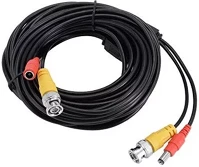 Walisec WS-HDVP100FT-CU BNC+DC Ws-hdvp100ft-cu bnc+dc táp kábel 30m, hd kamerákhoz, fekete kép