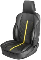 Walser WS_13952 Ülésvédő eco bőr kimi - fekete-sárga - kép