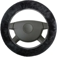 Walser WS_19567 Volánvédő 37-39 cm - báránybőr - fekete - kép