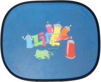 Walser WS_30256 Napellenző fólia oldalablakra 2 db - öntapadós - 44x36 cm graffiti - kép