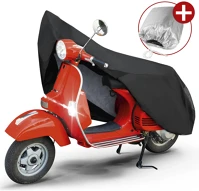 Walser WS_41040 Motortakaró ponyva premium - scooter - s méret - 185x90x100 cm fekete - kép