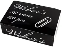 Weber s 03.00125 Gemkapocs weber`s 50mm nikkel 100 darabos kép