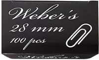 Weber s 83ZPC28 Gemkapocs weber's 28mm nikkel 100db/dob kép