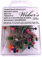 Weber s VEC03_00607 Gombostű weber's műanyag dobozban színes fejjel kép