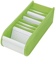 Wedo 03.0003425 Kartotékozó  műanyag 500 darabos fekvő világoszöld kép