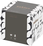 Wepa H65210600 Satino  prestige kozmetikai kendő 3 rétegű, fehér, 60lap/csomag kép