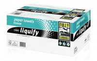 Wepa H65275830 Liquify v hajtogatott kéztörlő 2 rétegű, 80% fehér, 24x21 cm 15x268lap/karton, 32 zsák/raklap kép