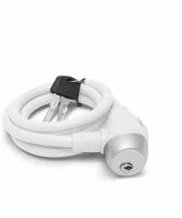 Wheel zone 57077WH 57077wh kerékpár sodrony lakat, fehér kép