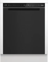 Whirlpool W7U HS61BS W7u hs61bs pult alá építhető mosogatógép black stain előlappal kép