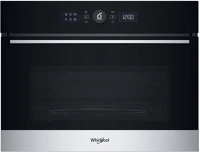 Whirlpool WMW57DHMX BEÉPÍTHETŐ Wmw57dhmx beépíthető kombi mikrohullámú sütő fekete/acél 45cm kép