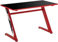 White shark GD-ZZ-RED White shark zz gamer asztal fekete/piros kép