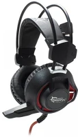 White shark GH-1842 Leopard gamer headset mikrofonnal - fekete kép