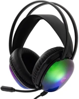 White shark GH-2444B Peacock gamer fejhallgató mikrofonnal - rgb - fekete kép