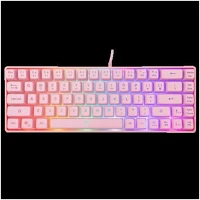 White shark WS GK-2201P-US White shark ronin-p    gamer billentyűzet, 68 gomb pink (angol) kép
