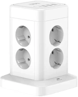 Winning star DA01162 - kocka elosztó - 8-as + 3 x usb + 1 x type-c - 3 m kép