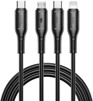 Wiwu WI-046E starlink series 3in1 usb-c usb-c / lightning / microusb kábel, 60w, 1m kép