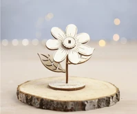 Wood & hobby 291005 Wood&hobby virág fa puzzle kép