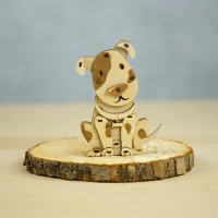 Wood & hobby 291019 Wood&hobby kutya fa puzzle kép