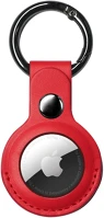Wooze 102324 Apple airtag bőrtok, karabíner,  airtag skin effect, piros kép